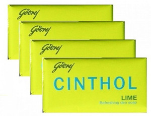 Cinthol Limettenseife – 75 G, 4 Stück, Erfrischend & Belebend