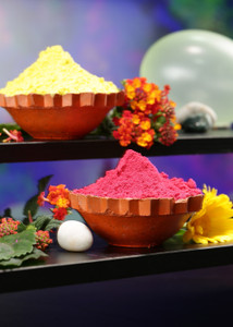 Herbal Gulal Pure Abeer for Safe Gift Holi Color Powder Pack of 2