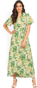 Tokyo Talkies Women Maxi Multicolor Full Length Dress