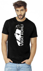 Deccan Store Graphic Print Men Round Neck White, Black T-Shirt