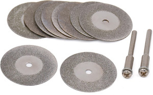 10Pcs Diamond Cut Off Discs Wheel Blades Set For Power Drill Craft Rotary Tool E - Foto 2