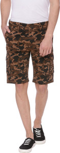 BASICS Printed Men Gold Regular Shorts