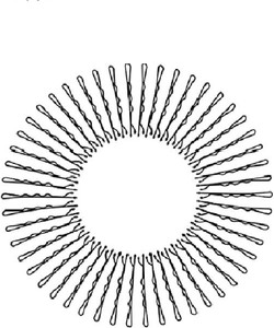 FOK Set Of 50 Pcs (6.7 cm) Plain Bob Bobby hair clip Hair pins for Girls & Womens-Black Hair Pin