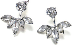 DeeeVam Cubic zirconia Metal stud Earring For Womens Cubic Zirconia Metal Stud Earring