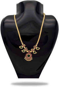Kollam Supreme Traditional Kerala Necklace Gold-plated Plated Alloy Necklace