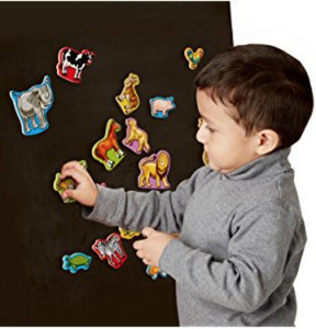 Melissa and doug wooden sales animal magnets