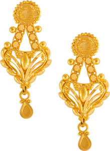 PC Chandra Jewellers Yellow Gold 22kt Drop Earring