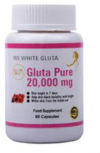 Gluta 20000 MG GLUTATHIONE SKIN WHITENING LIGHTING SKIN 120 CAPSULES Price  in India
