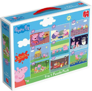 Jumbo Games Peppa Pig - 9 In 1 Bumper Pack Of Jigsaw Puzzles