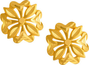PC Chandra Jewellers Yellow Gold 22kt Stud Earring