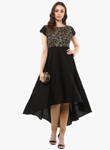 MBE Women Printed High Low Kurta