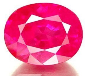Krishna Gems Pink Cut Natural Ruby Gemstone