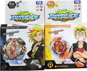 BEYBLADE Series Zillion Zeus and Rising Ragnaruk Combo