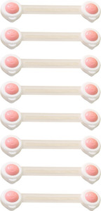 SYGA PinkSmileyBabySafetyCabinetLock_8 Pcs Child Safety Latch Lock