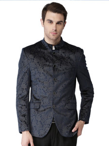 INVICTUS Paisley Bandhgala Festive & Wedding Men Blazer