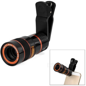 SCORIA Universal 8X Zoom Telescope Camera + Adjustable Holder Mobile Phone Lens