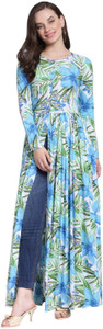 Cation Casual 3/4 Sleeve Printed Women Multicolor Top