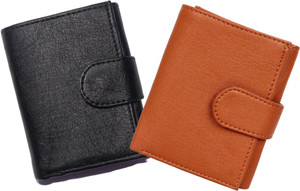 Mundkar Boys Tan, Black Artificial Leather Wallet