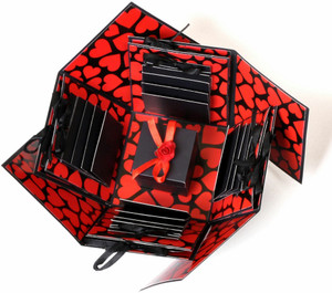Crafted with passion Explosion Box for birthday / Anniversary /valentines gift set Greeting Card