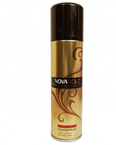 NOVA GOLD SYSTEM PROFESSIONAL SUPER FIRM HOLD HAIRSPRAY LONG LASTING MADE IN U.K Hair Spray