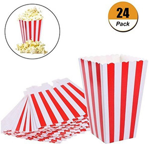 plain white popcorn bags