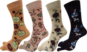 RC. ROYAL CLASS Women Floral Print Mid-Calf/Crew