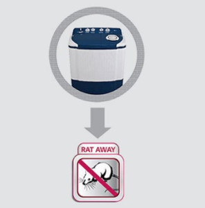 LG 6.5 kg Semi Automatic Top Load Washing Machine White Blue