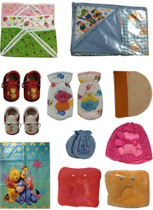 Cute Collection Combo of 14 Items for New Born Baby (0-6 Months