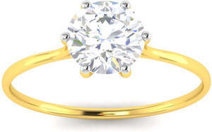 avsar Ketaki 14kt Cubic Zirconia Yellow Gold ring