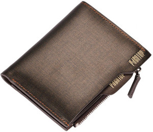 Pabojoe Men Casual Brown Genuine Leather Wallet