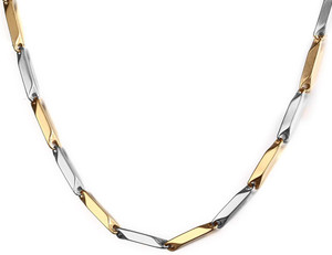 NAKABH Stunning Italian Solid Titanium Plated Stainless Steel Chain