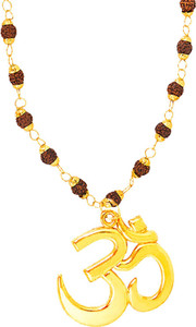 Shining Jewel 24K Om Pendant Gold-plated Brass Pendant