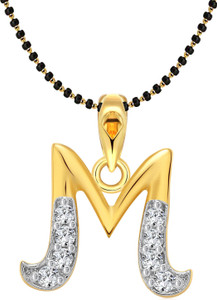 VIGHNAHARTA Gold-plated Cubic Zirconia Alloy Pendant