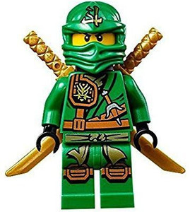 LEGO Ninjago Minifigure - Lloyd Zukin Robe Jungle Green Ninja With