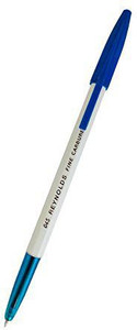 Penna A Sfera Reynolds 045 - 50 Pezzi Per Confezione, Punta 0,8 Mm, Linea Liscia E Nitida, Blu, Spedizione Dall'India - 5