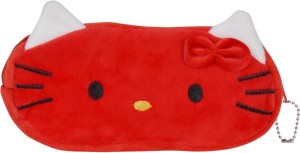 CHORDS Hello Kitty Cute Red Pencil Pouch With Smooth Zipper In Soft Toys For Kids School Bag