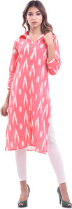 Chichi Women Ikat Straight Kurta