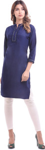 Chichi Women Solid Straight Kurta