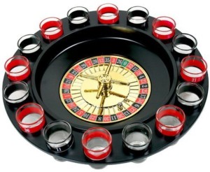 Smartcraft Drinking Roulette, Drinking Game Set (2 Balls and 16 Glasses) Casino Style Drinking Game Drinking Roulette