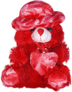 Giftee Red soft cap teddy  - 12 mm