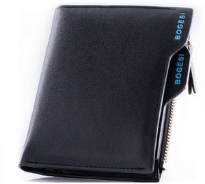 BOGESI Men Casual Black Artificial Leather Wallet black Price in