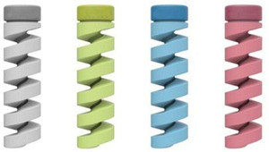AXXEUM USB Cable Protector & Saver for All Android & Smartphones Set of 4 Pieces Cable Protector