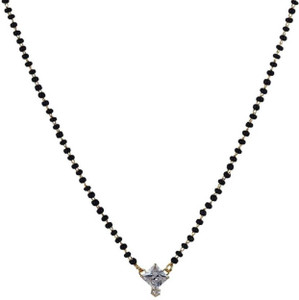 DIMIKI SQUARE DIAMOND Alloy Mangalsutra
