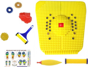 Nirogi Kaya 2009 Acupressure Power Mat 2000 with Magnet, Copper Pyramids for Pain Relief and Total Health Useful for Heel Pain - Knee Pain full body massager slimming fat remover stress remover Massager