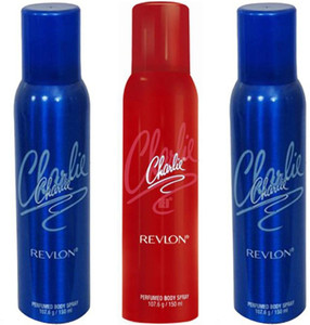 Revlon CHARLIE BLUE DEODORANT 150 ML CHARLIE RED DEODORANT 150 ML Deodorant Spray  -  For Men & Women