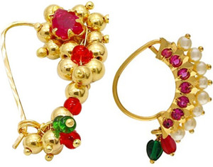 AMAAL Beads, Diamond, Cubic Zirconia, Pearl Gold-plated Plated Copper, Brass Nose Ring