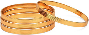 Frolics India Brass Gold-plated Bangle Set