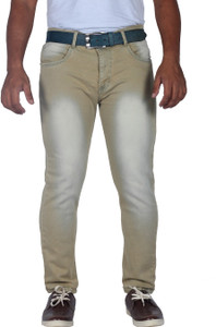 Lzard Slim Men Beige Jeans