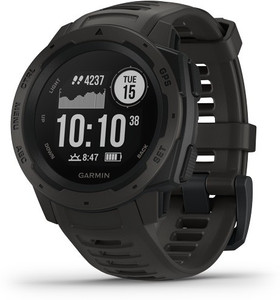 GARMIN Instinct Rugged Outdoor GPS Watch, Monitors Heart Rate, Activity and Stress Smartwatch