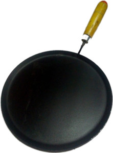 Jayam IRON DOSA TAWA 10" DIA WITH WOODEN HANDLE Tawa 25 cm diameter
